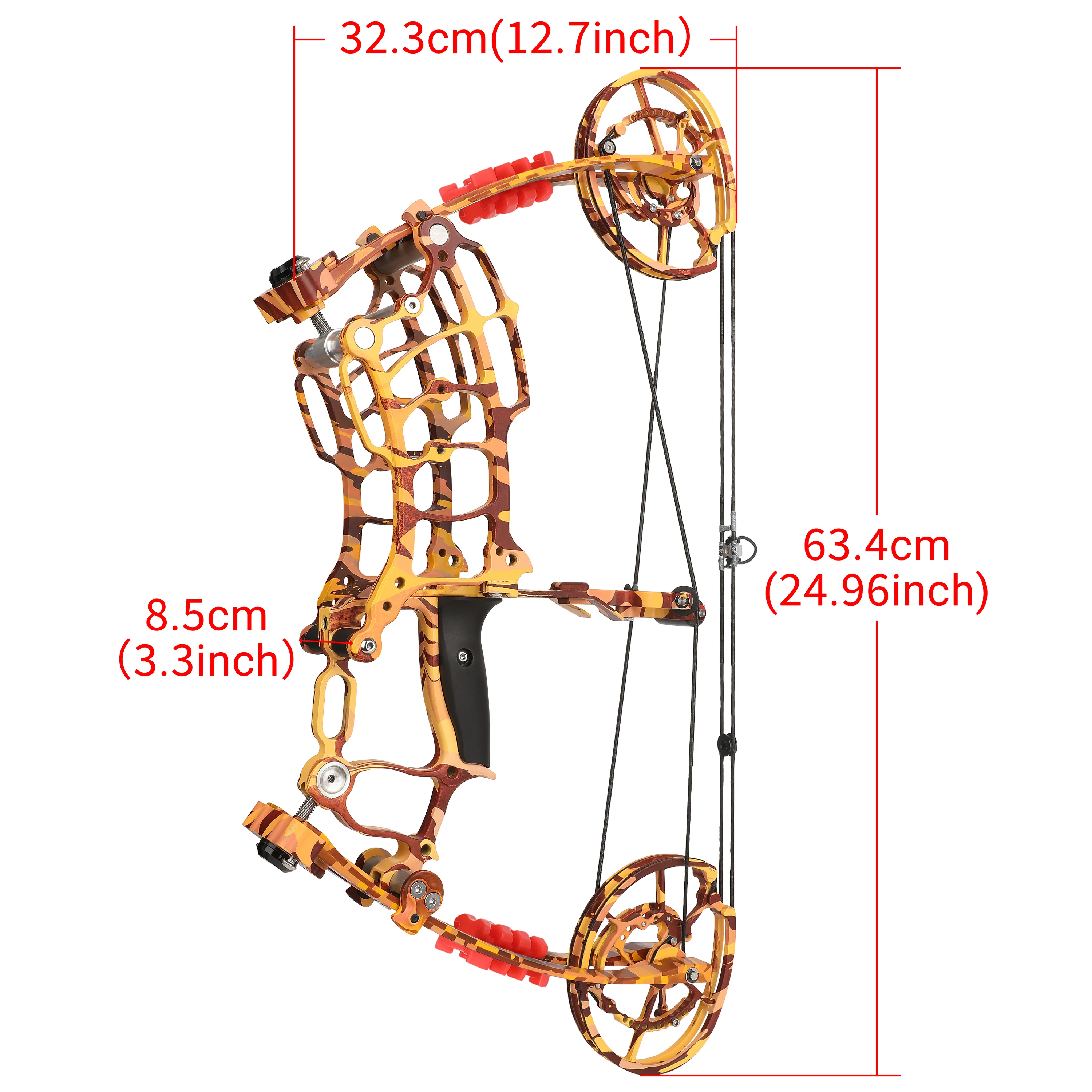 Compound Bow 30-60 Lbs Dual Purpose Die Casting Alloy Shooting Steel Ball 420 FPS 19 Inch Axle Archery Hunting Bow