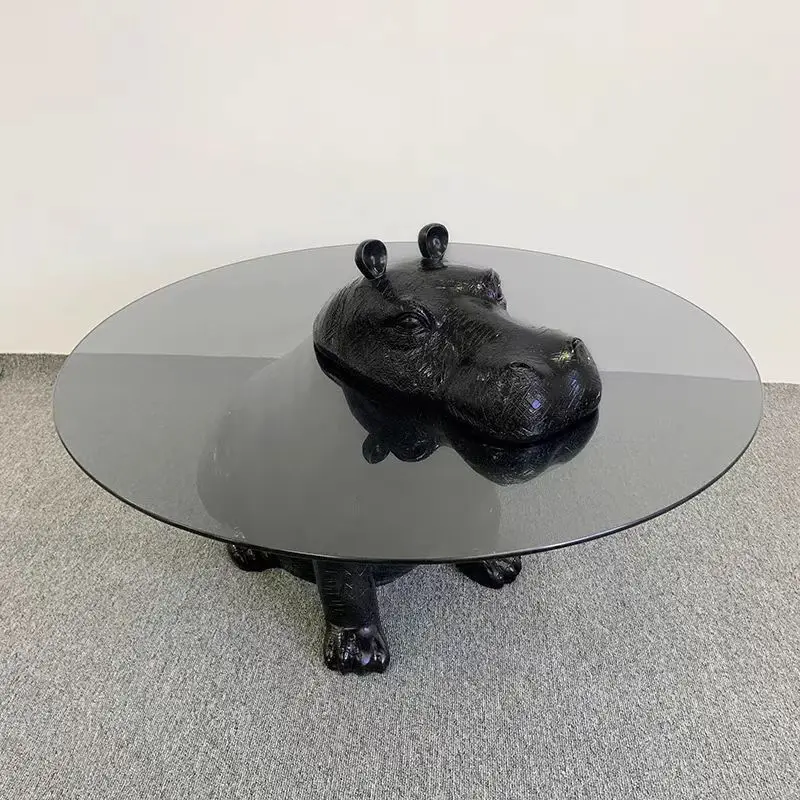 Hippo coffee table creative sofa side a few animals