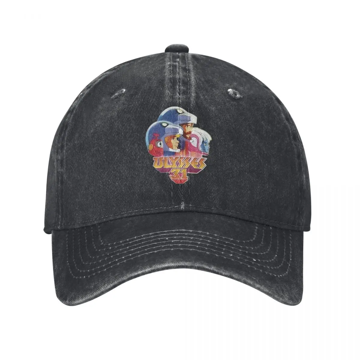 

New Ulysses 31 Print 80's Cartoon demin Trucker Hat Breathable Design Women Hat Baseball Cap Men