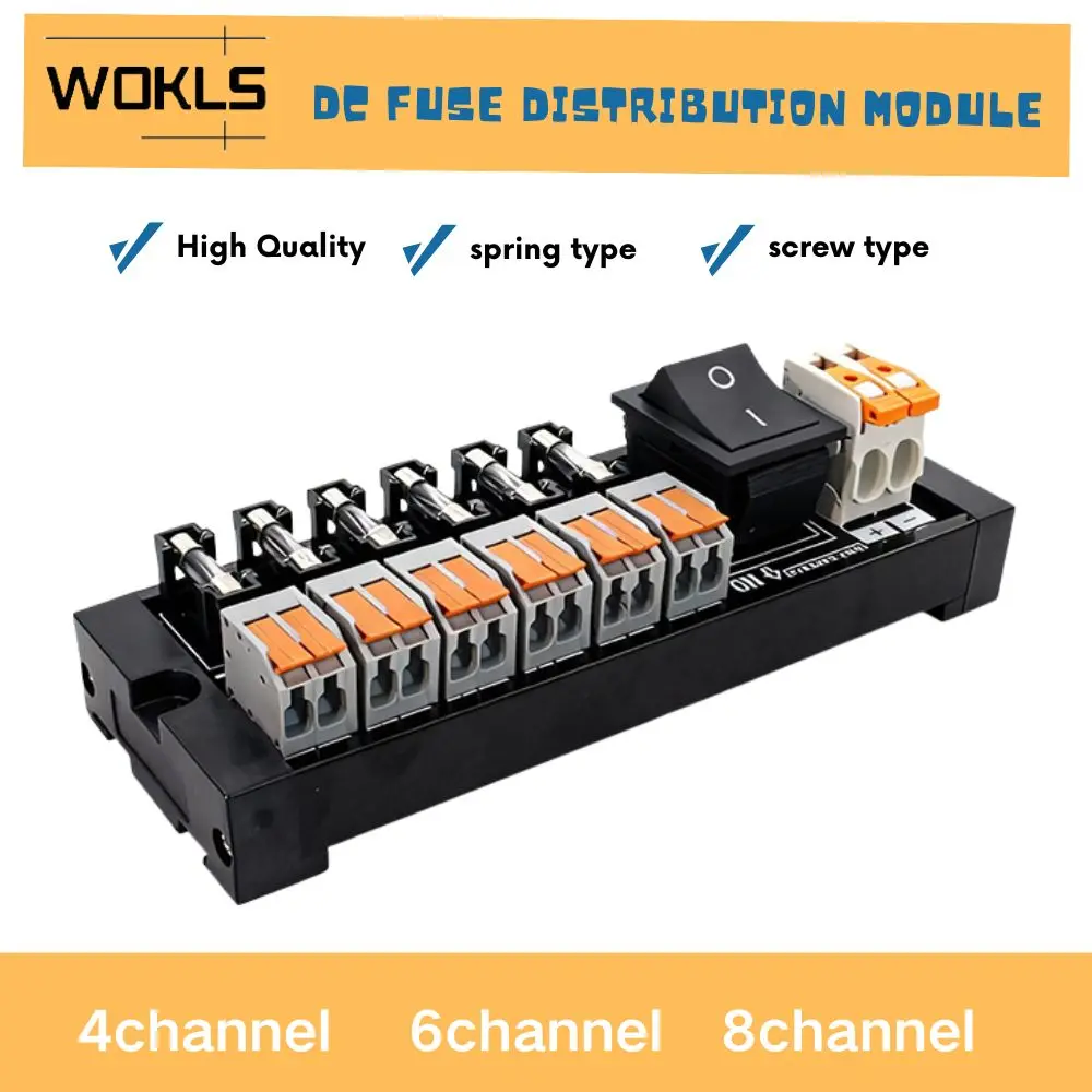 Din Rail Spring Terminal block Expansion Module Power Supply Common Terminal Branch Terminal Block