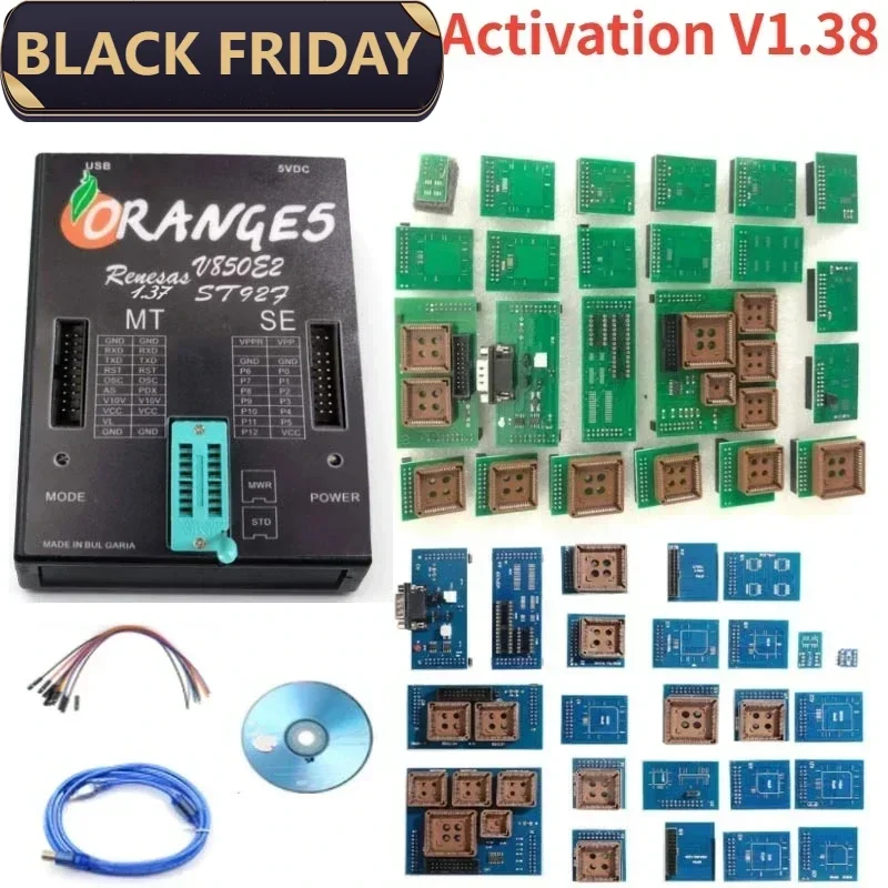 Latest Orange5 Super ProV1.38 Orange5  ECU Programer 5 Software Full Activation Authorization for Airb-ag Dash Modules Key Prog