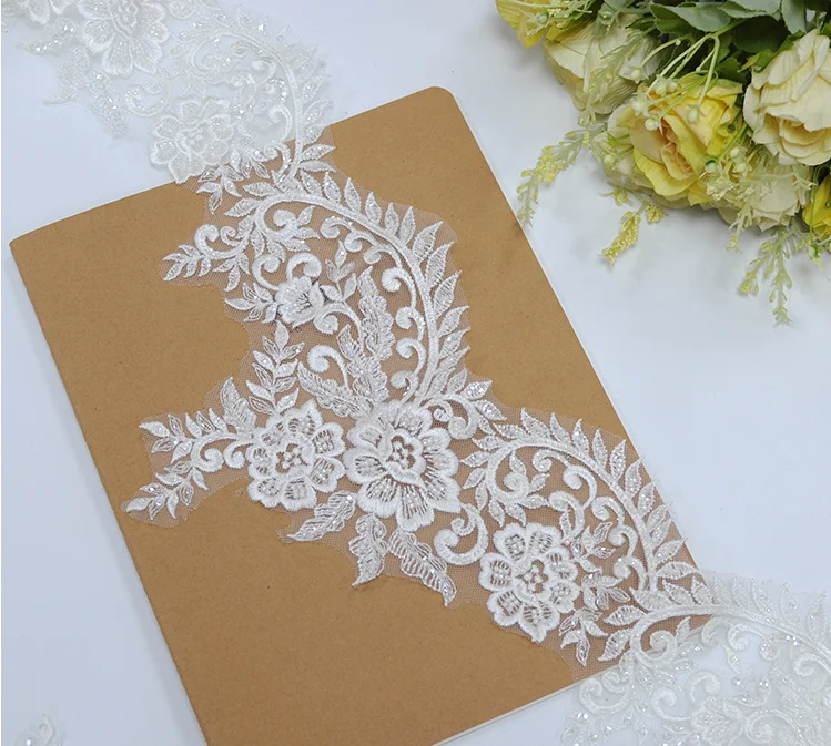 أغسطس منتج جديد سين سلسلة مسمار حبة الترتر التطريز العروس غطاء الرأس الملحقات مع العرض 18 سنتيمتر #5