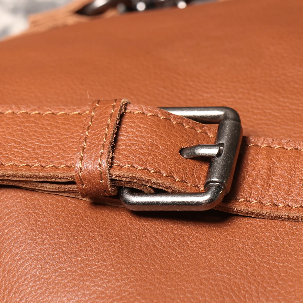 LUOKIR Vintage Echtem Leder Umhängetasche männer Mode Einfache Schulter Messenger Taschen Casual Luxury Klappe Rindsleder Kupplung Tasche – Detail 9