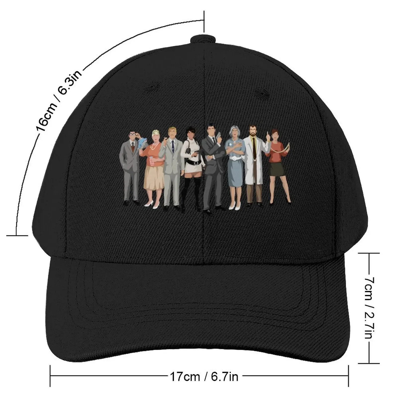 Minimal Archer Baseball Cap hiking hat Custom Cap Golf Women Men's