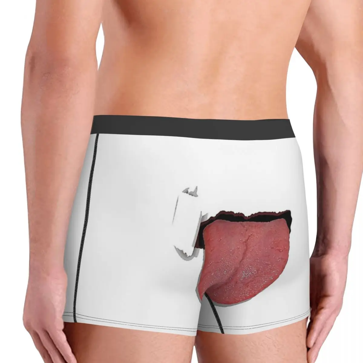 Sexy Lick Tongue It Underpants Cotton Panties Male Underwear Print Shorts Boxer Briefs