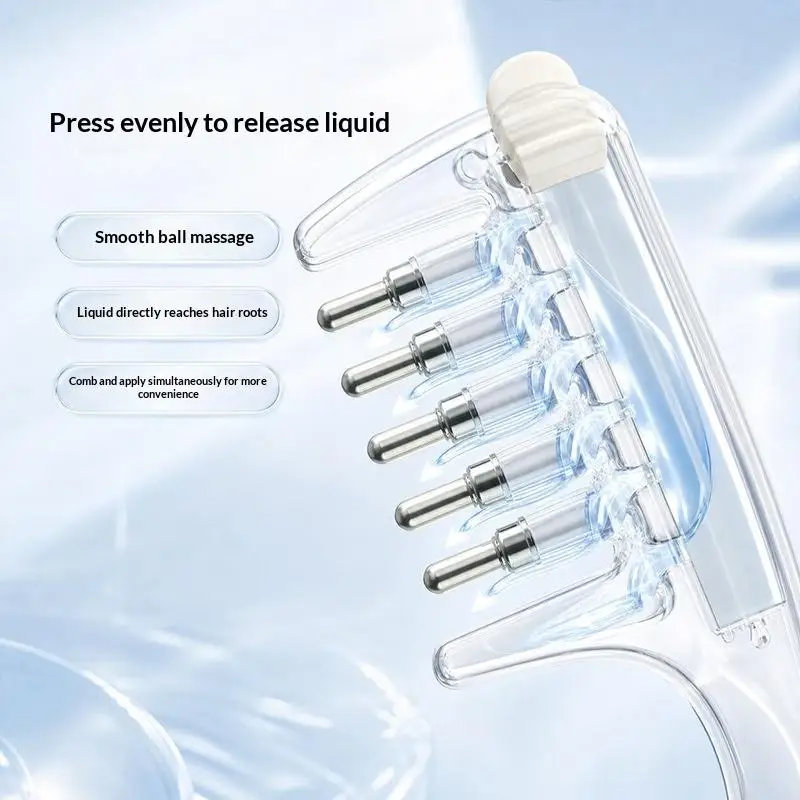 Multi-Function Mini Portable Head Applicator Comb Anti-Frizz Hair Care Hair Firming Applicator Scalp Nourish Anti-Static
