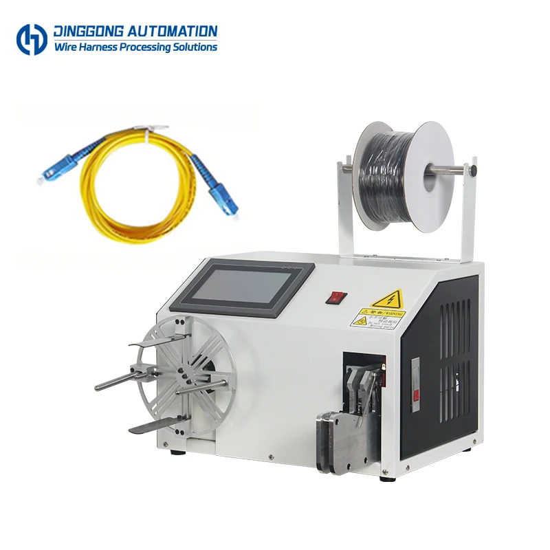Semi Automatic Wire Measuring Cutting Cable Tie Machine With Meter Counter Coil Winding Spool Binding Nylon Cable Tying Machine