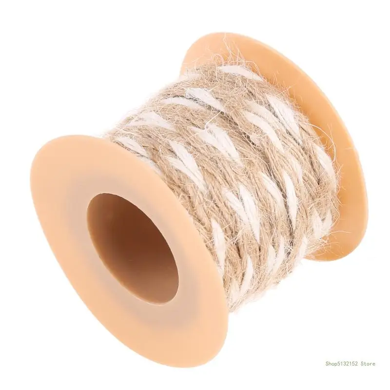 QX2E Natural Jute Twine Rope 5m Industrial Packing Materials Home Bedroom Living Room