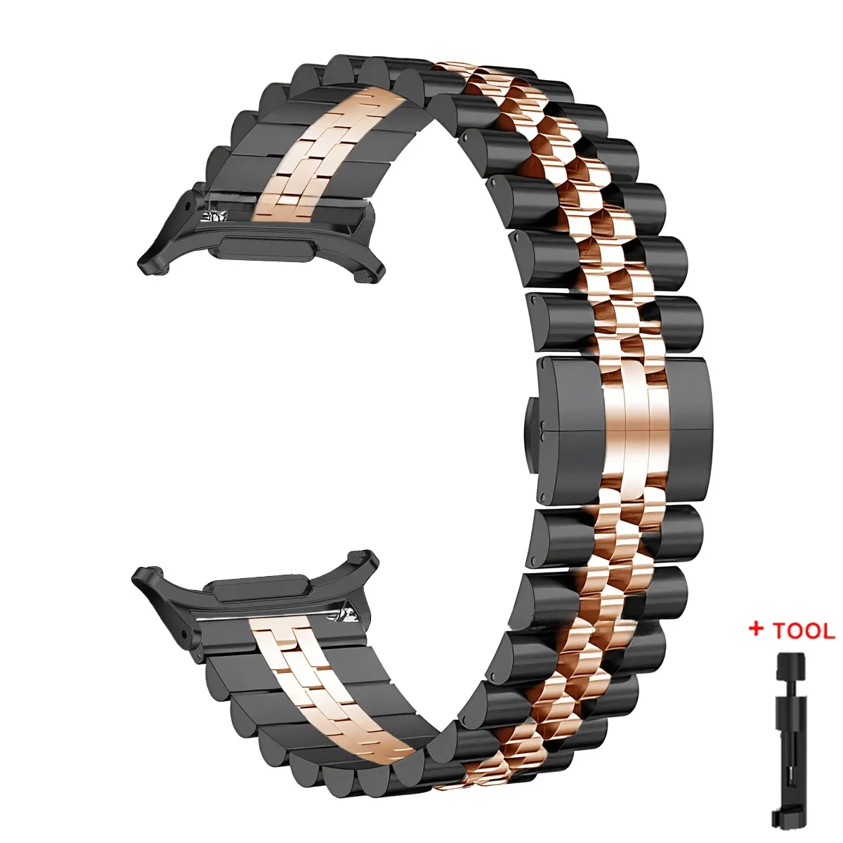 Ремешок из нержавеющей стали для Samsung Galaxy Watch 7 Ultra 47 мм, металлический деловой браслет без зазоров для Galaxy Watch Ultra 47, браслет