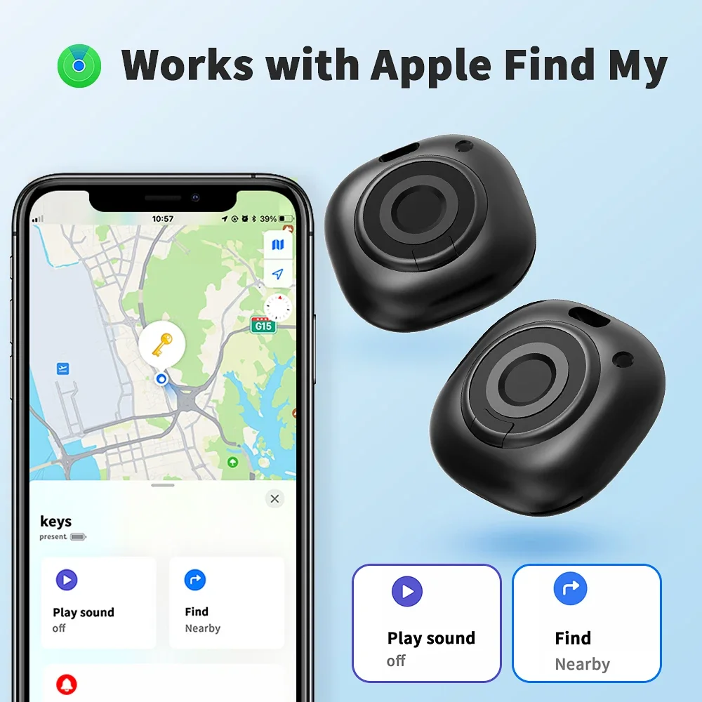 Smart Find My Tag Tracking Locator Device Mini Bluetooth Item Finder Tracker für Schlüssel, Geldbörse, Gepäck, Haustiere