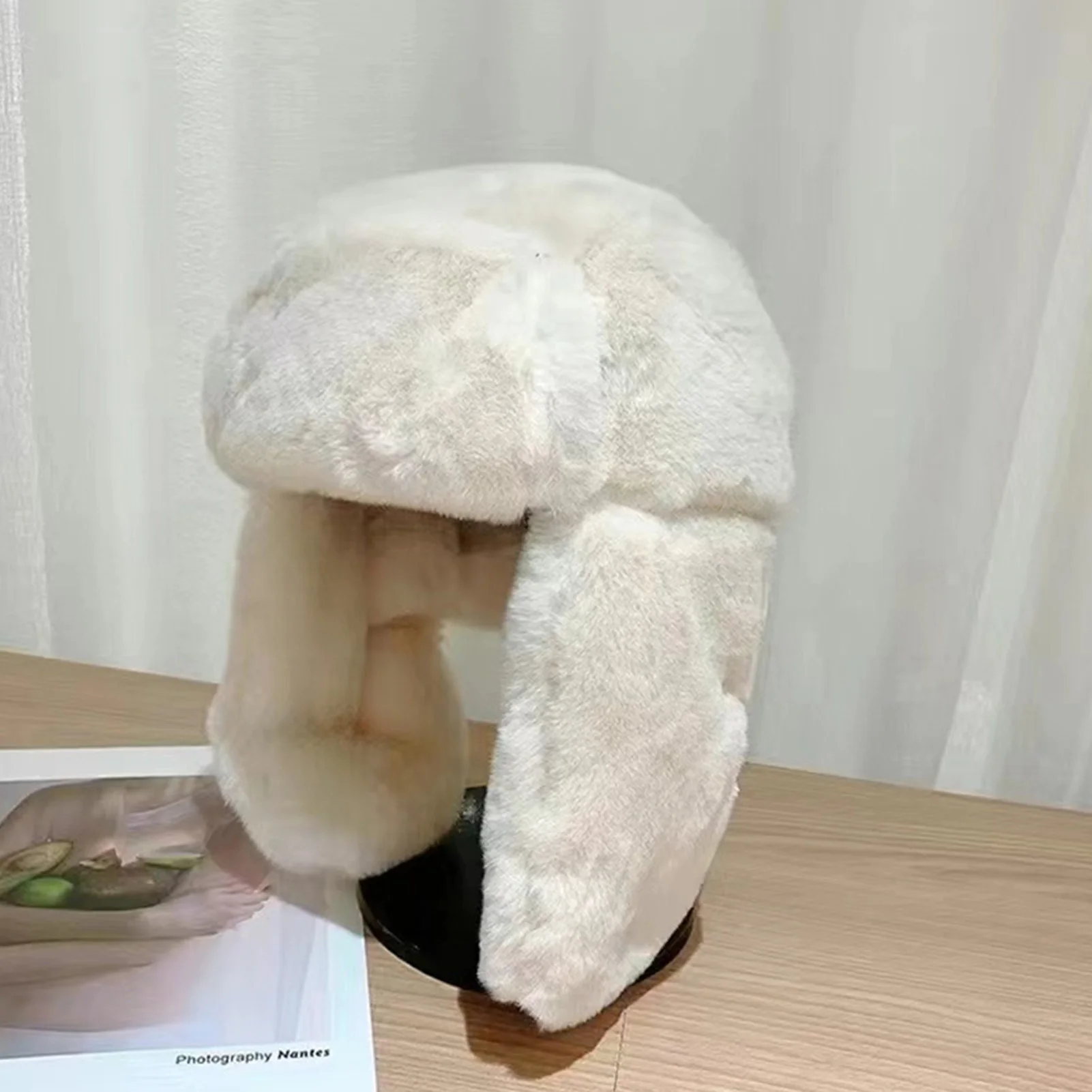 Fashion Korean Warm Hat Thickened Cold-proof Plush Winter Hats Ear Protection Comfortable Velvet Caps For Cold Weather Headcover