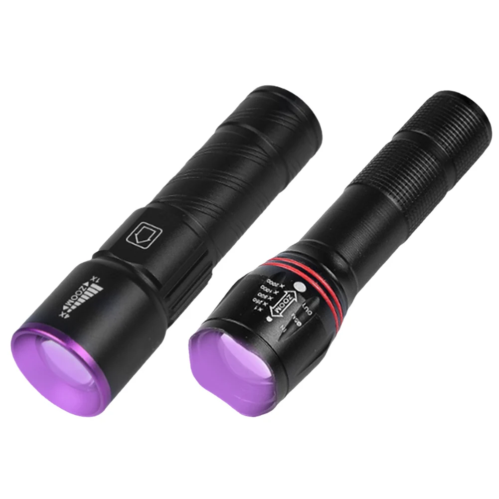 

Telescopic Zoomable Flashlight Multi-Function USB Rechargeable Flashlight 3 Light Modes Waterproof UV Torch for Money