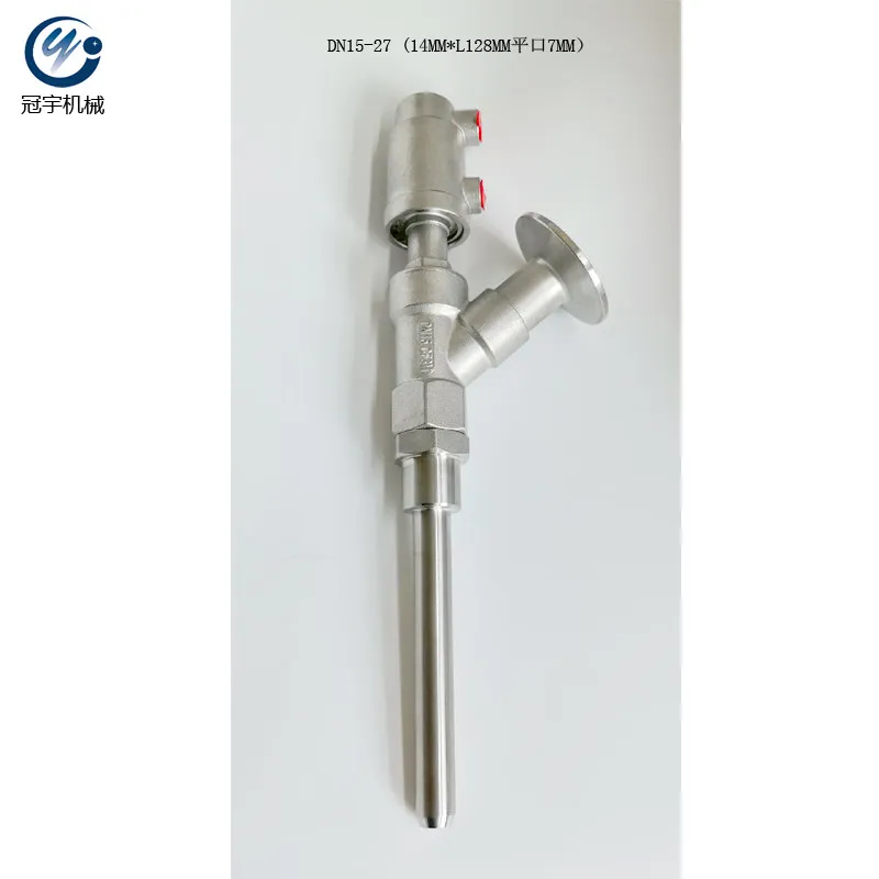 DN15-27 stainless steel pneumatic filling valve for filling machine linear