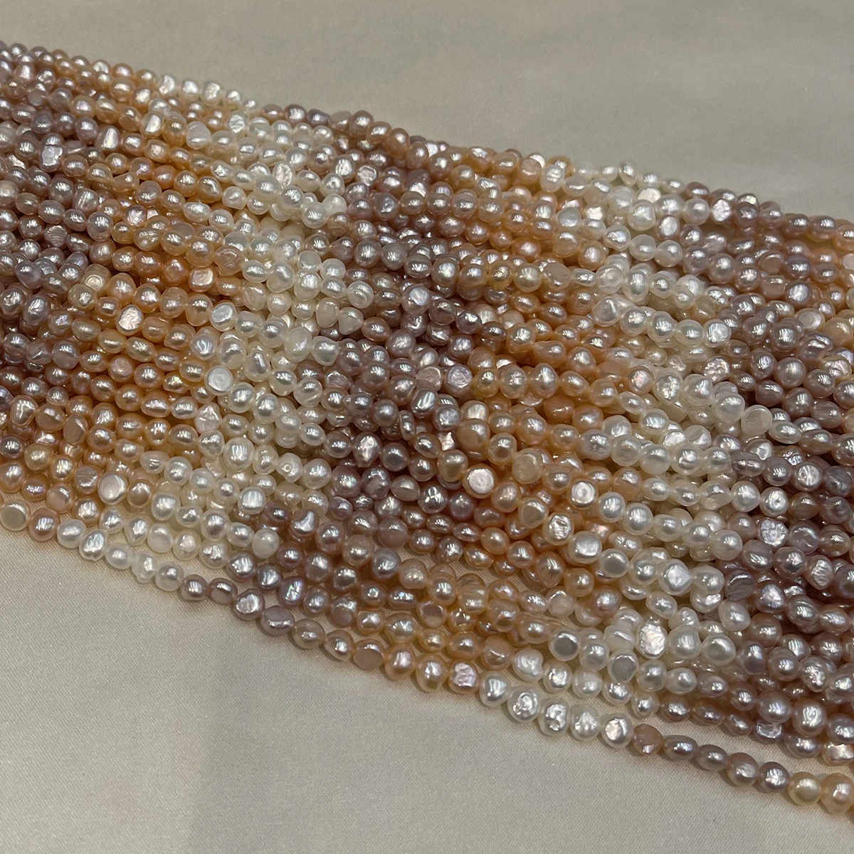 DIY Nugget-Perle Natürliche Süßwasserperle 6-7mm für Schmuckherstellung DIY Halskette Armband Ketten Ohrringe Zubehör – Detail 3