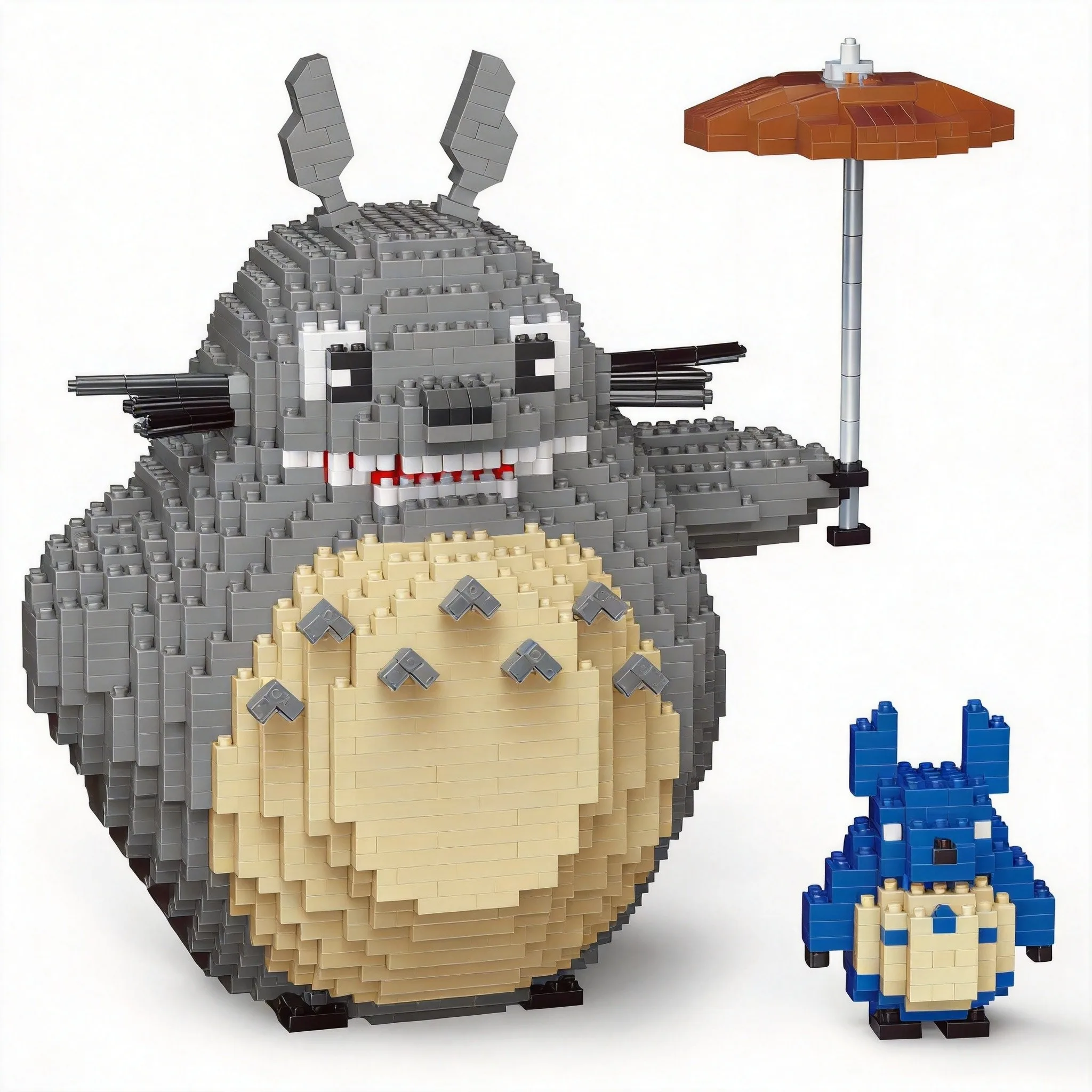 

"Build Your Own Totoro | Cute Block Set with Umbrella for Ages 14+"