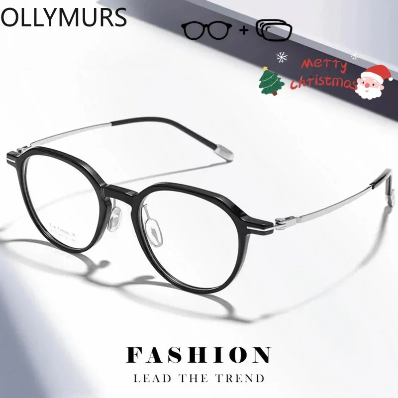 

KIZN женские круглые оптические очки по рецепту в стиле ретро TR90 оправа титановый храм рецепт очки близорукость дальнозоркость прогрессивные