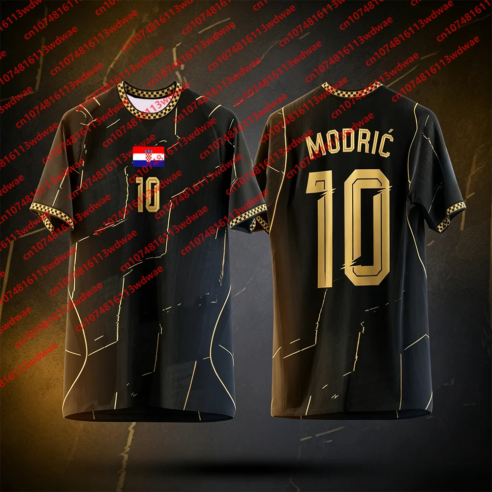 Modric Football clothing Classic Jersey Quick-Drying Modric 10 Jersey Croatia National Training Suit Special Edition Kid Tee