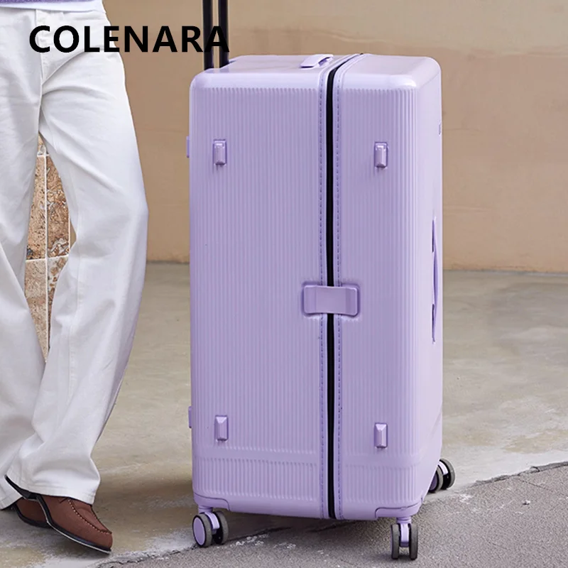 

COLENARA Luggage PC Boarding Box Large-capacity Trolley Case Women's 26"28"30Inch Password Box 20"22"24" Travel Suitcase
