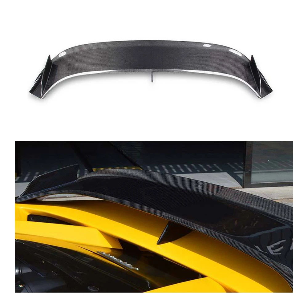 High Quality Dry Carbon Fiber Rear Trunk Wing Spoiler Body Kit For Ferrari F8 Tributo Spider