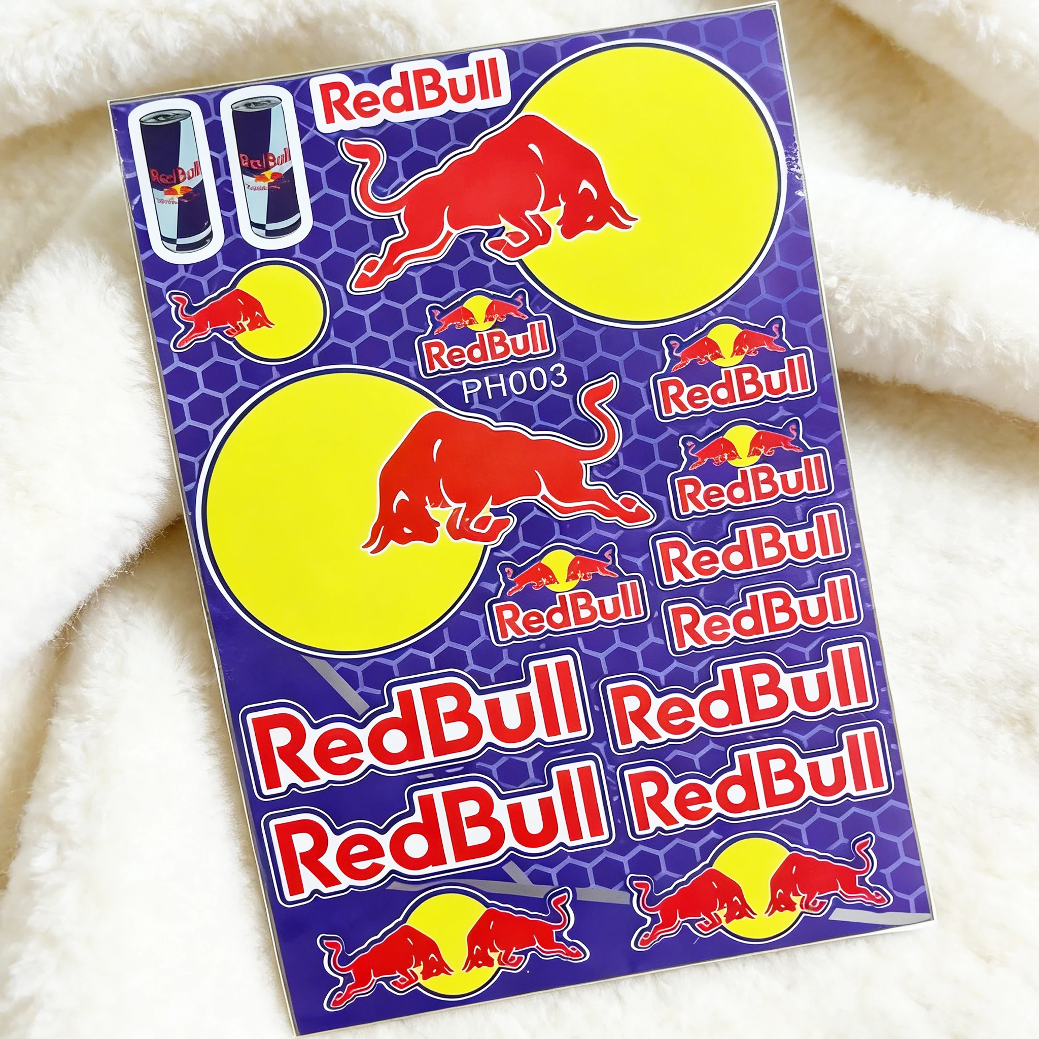 

Наклейки Red Bull Racing для мотоциклетных обтекателей и шлемов | Полный комплект наклеек для велосипеда