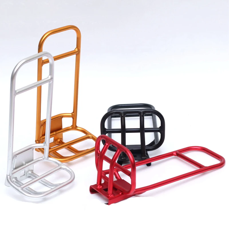 Aceoffix front rack for Brompton bike bag  4 color aluminum alloy