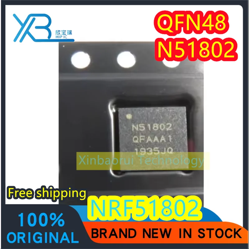 

(5/50pieces) NRF51802-QFAA-R NRF51802 N51802 QFN48 wireless Bluetooth chip 100% brand new original electronics
