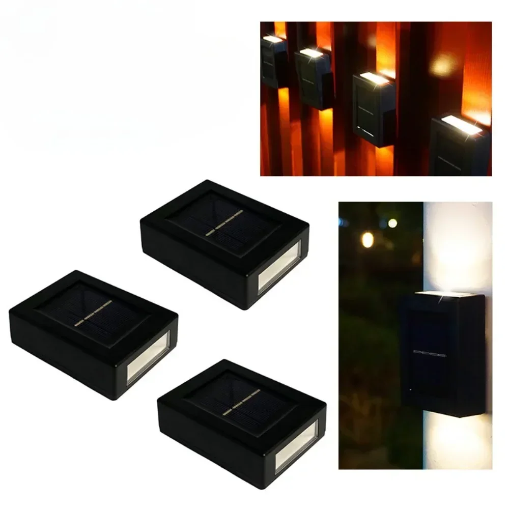 

Hot Solar powered outdoor courtyard lights decoration and layout of walls new style of up and down glowing ambient wall lights