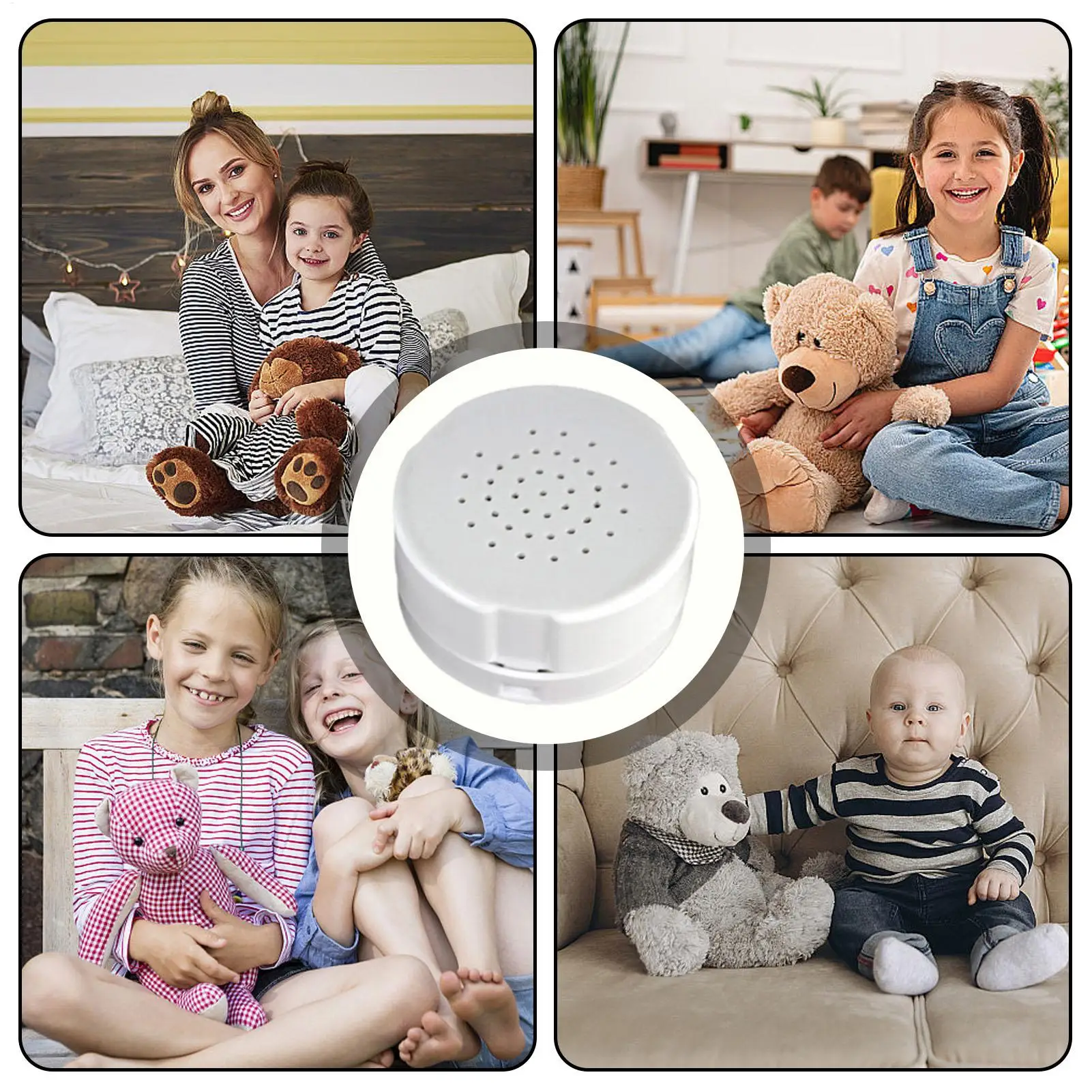 60 Seconds Stuffed Bear Voice Box Recordable Sound Module Baby Plush Toy Voice Recorder Device Custom Voice Message Recorder Kid