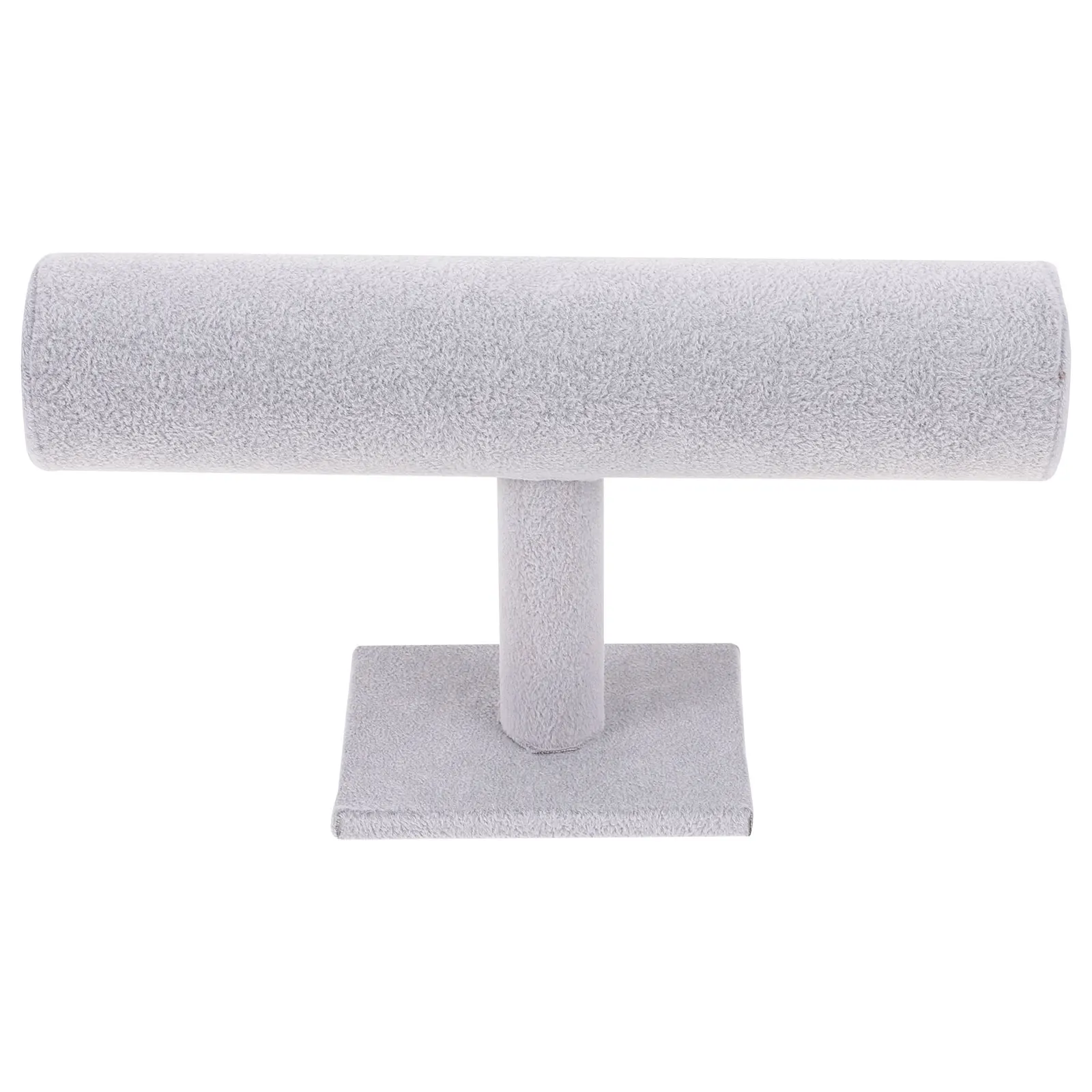 

Detachable Jewelry Stand for Bracelets Bangle Holder Grey Velvet Material Easy Assembly Home Display
