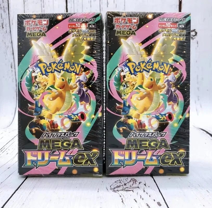 Nieuwe Pkm Ptcg Mega Mega Dream Ex Phantasmal Flames Mega Lucario Booster Japanse versie collectie verrassingskaarten