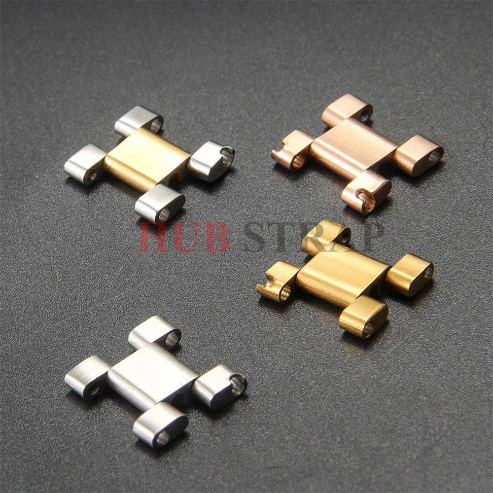 New 16mm*9mm Replacement for Rolex Daytona GMT Submariner Water Ghost Yacht Strap Connector Stainless Steel End Link Tail Pieces