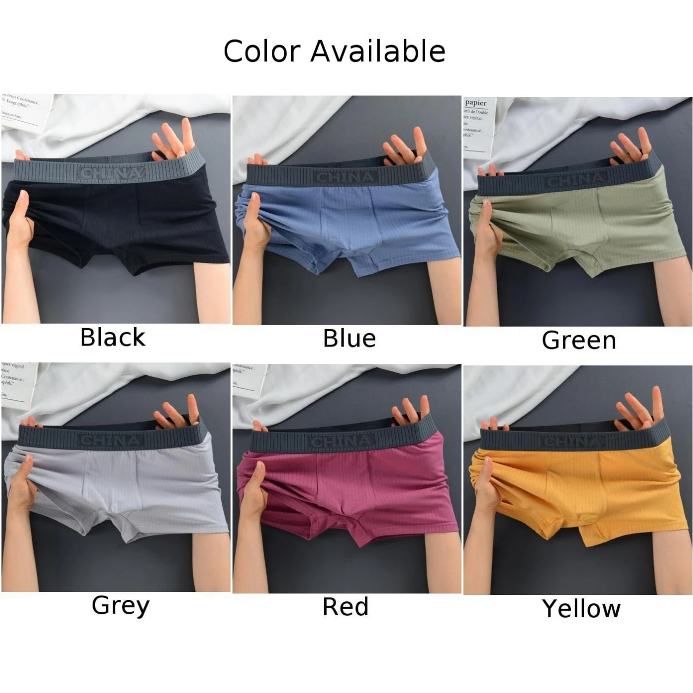 

Sexy Lingerie Mens Cotton Breathable Boxer Briefs Low Rise Underwear Ultra-Thin Trunks Stretch Shorts Gay Sissy Pouch Underpants