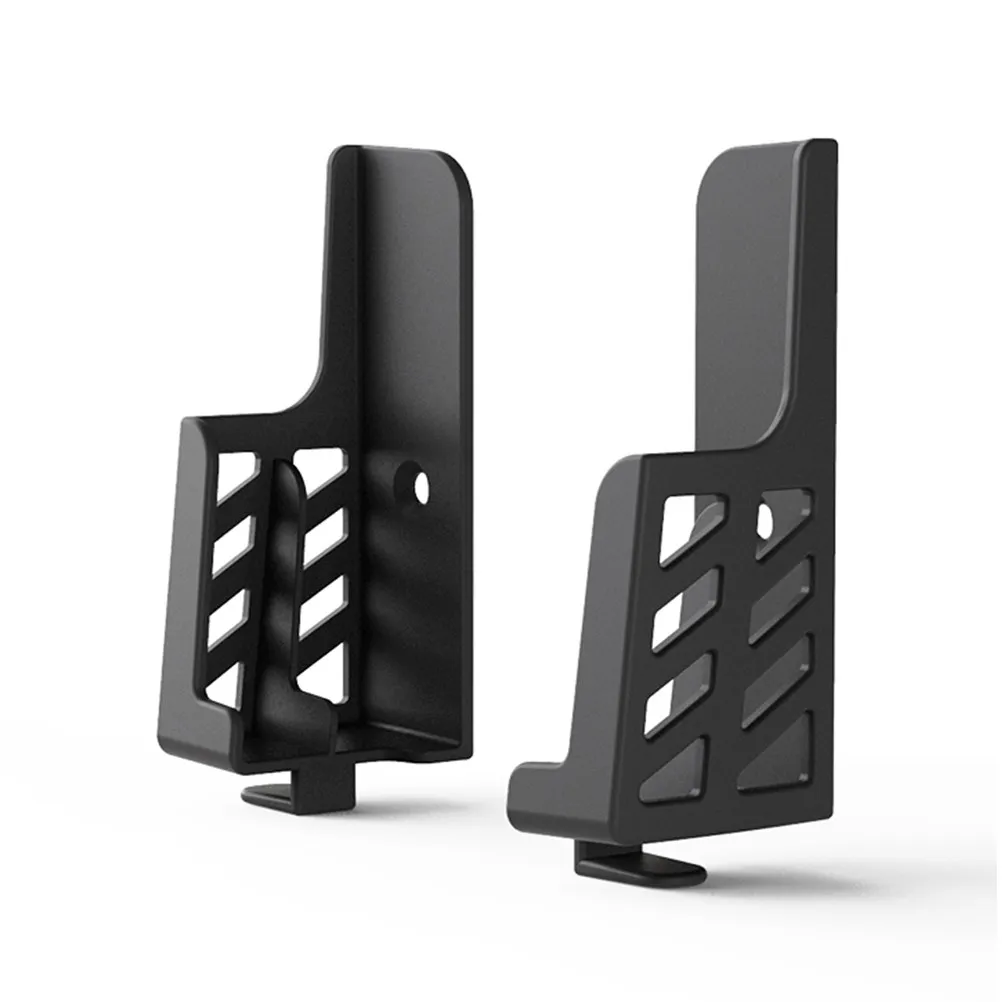 1Pcs Double-Slot Wall Hanging Phone Bracket Adjustable Angle Air Vent Mount Holder for Mobile Phone Black Stable Grip