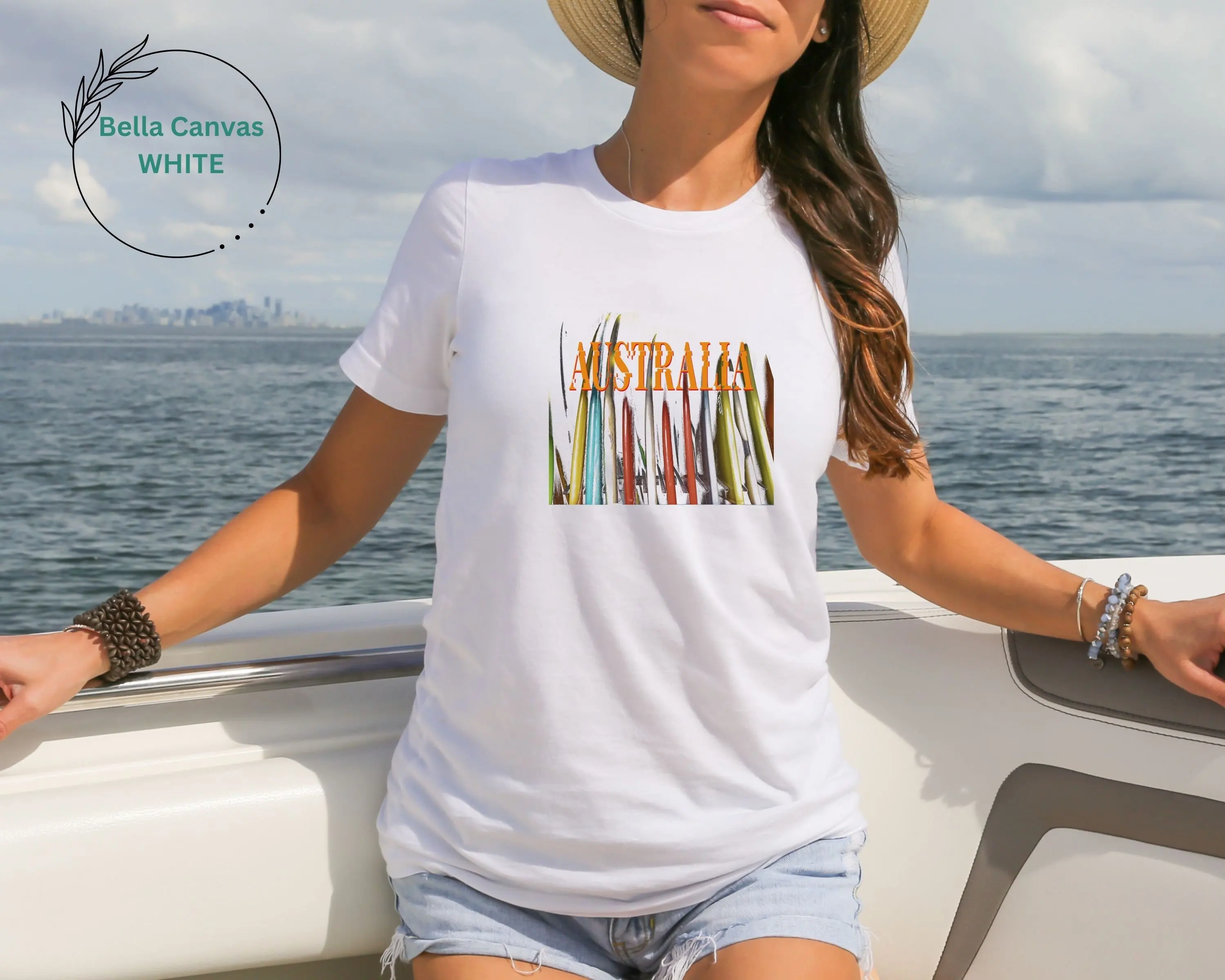 Australian Surf T Shirt For Surfers Birthday Idea Summer Beach Coastal Surfboard Gold Coast