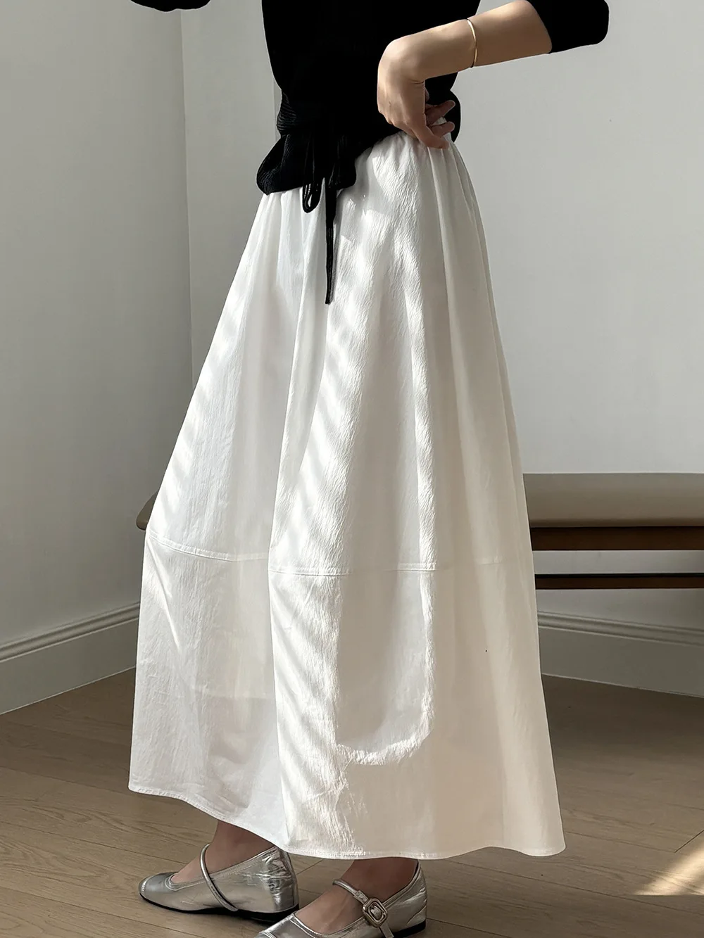 2025 New Arrival Women Summer Long Cotton Skirt High Waist A-Line Boho Maxi Skirts  Femme Streetwear