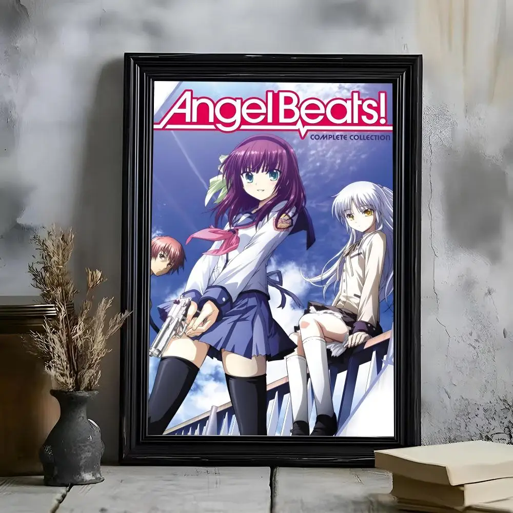 Anime Angel Beats-S Poster Poster Poster HD Self Adhesive Waterproof Wall Art Ideal For Home Office Dorm Bedroom Great Gift