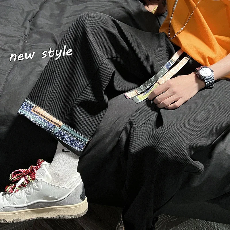 Wide Pants Baggy Pants Men High Quality Brand Men's Clothing 2024 Streetwear Sweatpants Korean Popular Clothes New Jogger