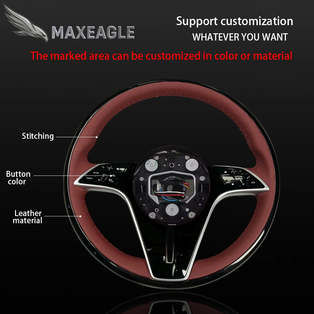 

Руль MAXEAGLE для Mercedes Benz AMG C63 C55 G63 G500 G55 S320 S500 GLE-Class C E S G W164 W166 W204 W205 W222 W253 W25