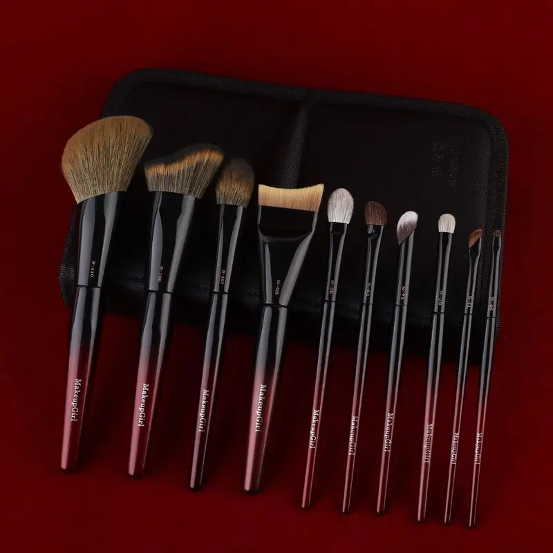 Charming Lady Zhu Glaze Makeup Foundation Eyeshadow Beginner Entry-level Full Face Brush Set