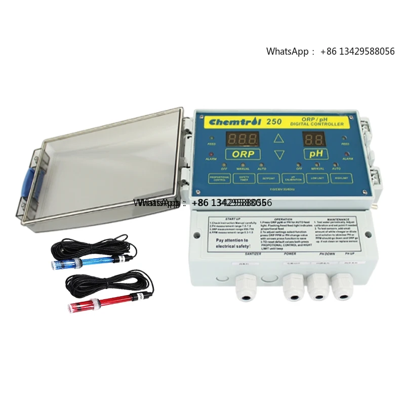

Pool Equipment Factory Price Pool Chemical Controller Digital Swimming Pool PH ORP Controller