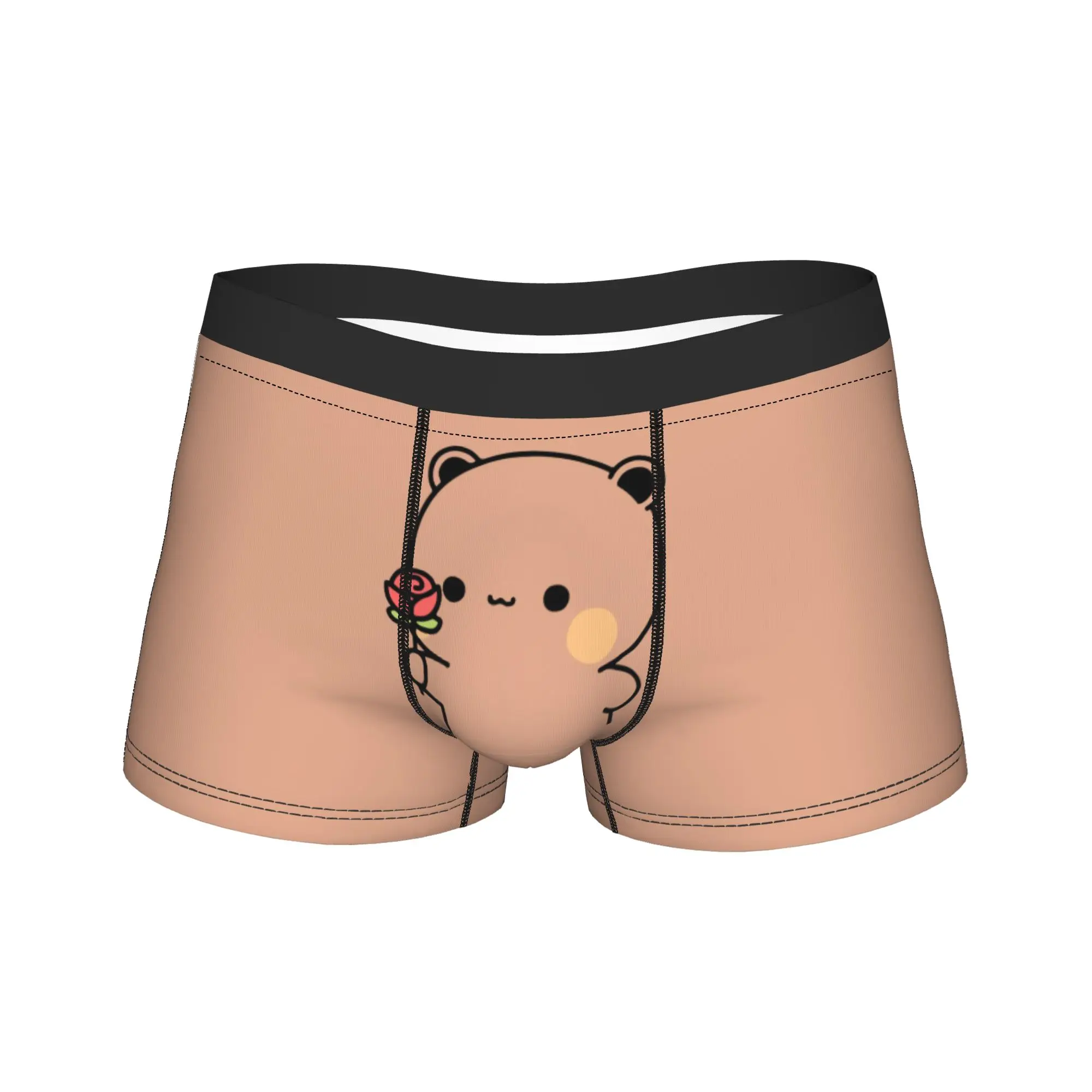 

Мужские трусы-боксеры с изображением панды, аниме-мультяшные шорты, трусы-брифы, мужское нижнее белье Bubu And Dudu, трусы со средней талией для мужчин, размеры S-XXL