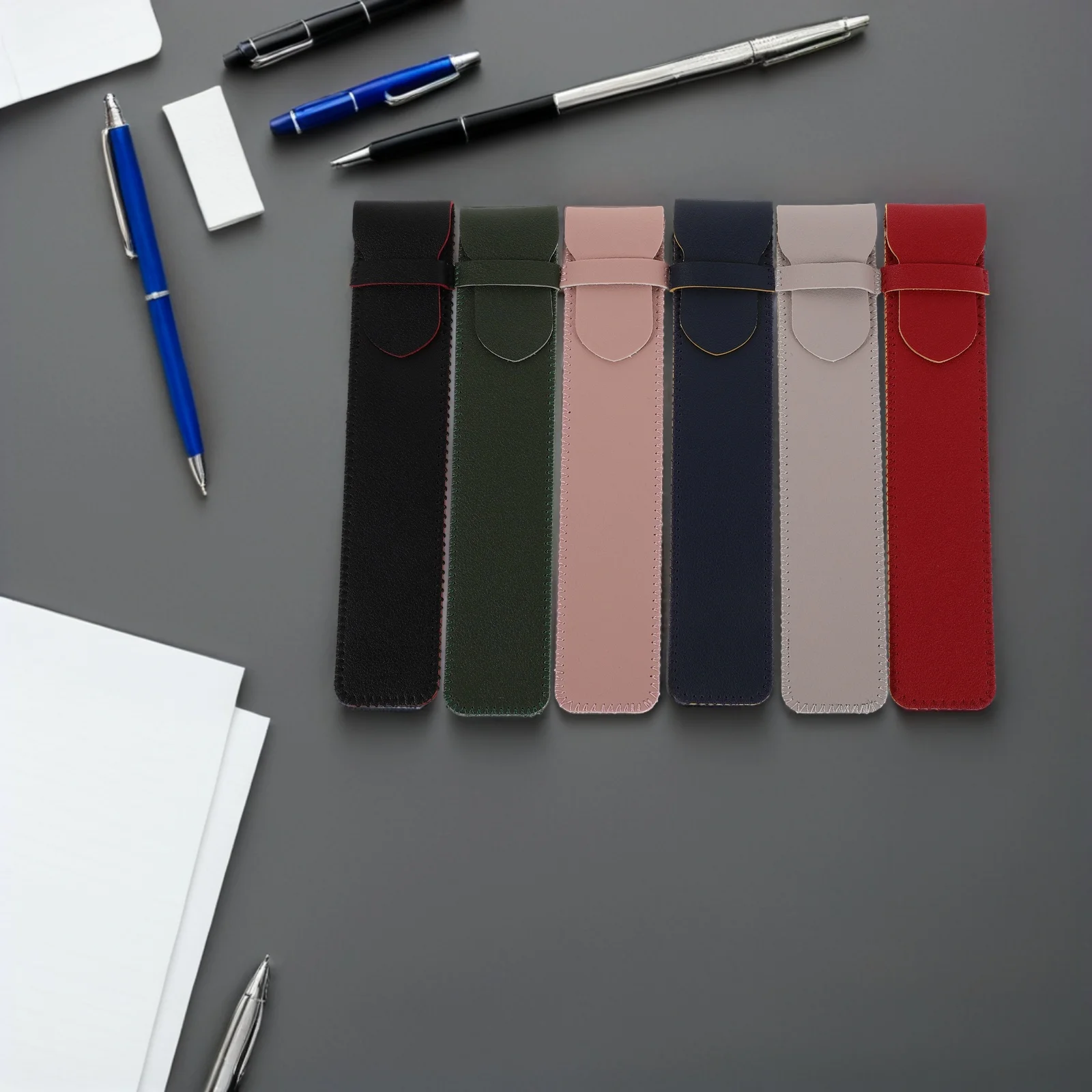 6 pçs capacitivo caneta stylus caso capa protetora para touchscreen escrita desenho tablet lápis capa escola escritório negócios