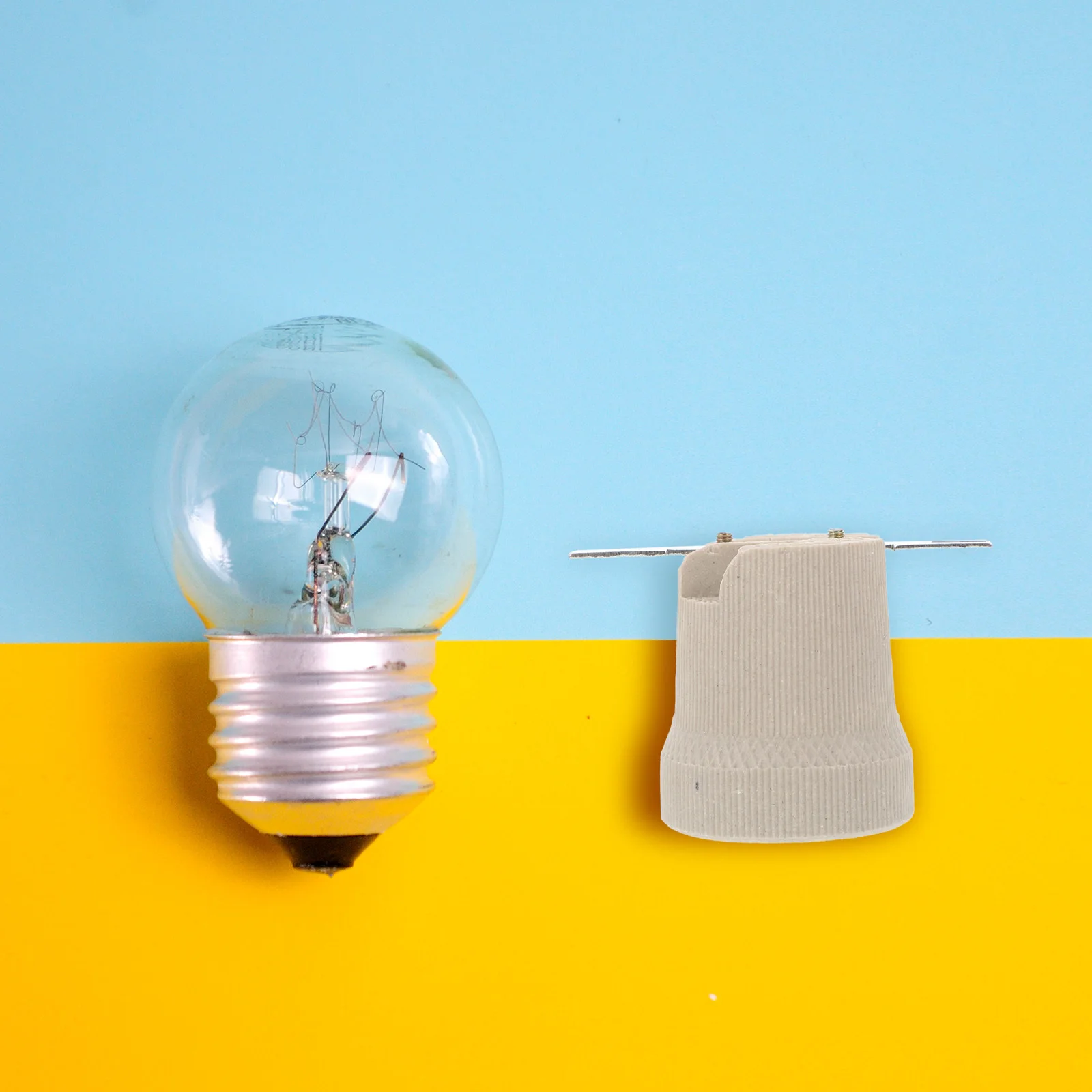 

12pcs E27 Ceramic Lamp Holder Threaded Light Socket Bulb Base For Led Halogen Incandescent Ceiling Wall Farmhouse Hotel Bar