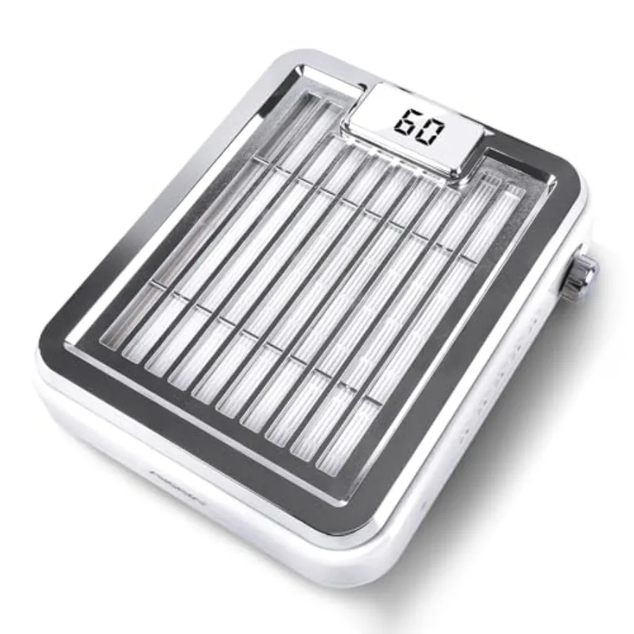 

Компактный перезаряжаемый вакуумный пылесборник-вентилятор с многоразовым фильтром для полировки акриловых ногтей, мощная вытяжка, черный цвет