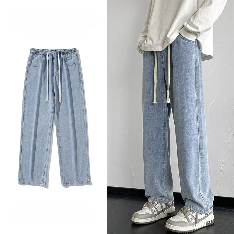 

Retro American Sle Men's Oversize Jeans Straight Leg Loose Fit Trendy Brand Street Sle High Quali Youth Faion Autumn ...