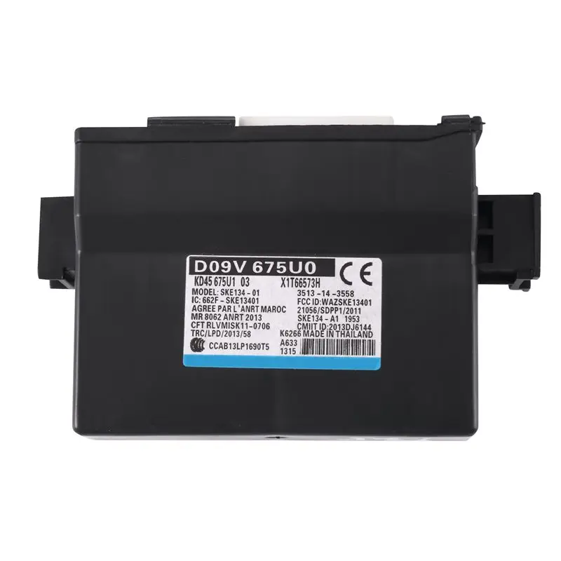 

Оригинальный модуль системы бесключевого доступа и системы запуска/остановки двигателя для Mazda CX5, CX4, 3, 6, Axela, Antenza D09V-67