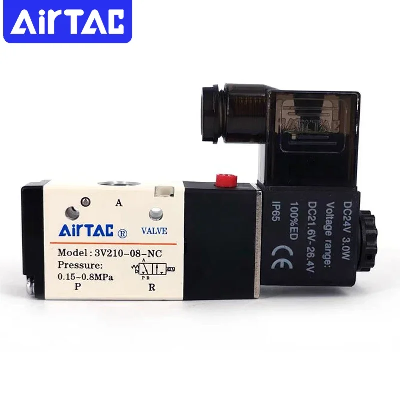 

Электромагнитные клапаны AirTac Original 3V110-06, 3V21008NCB, 3V210-08, 3V310-10, 3/2-ходовые пневматические клапаны, пневматические компоненты