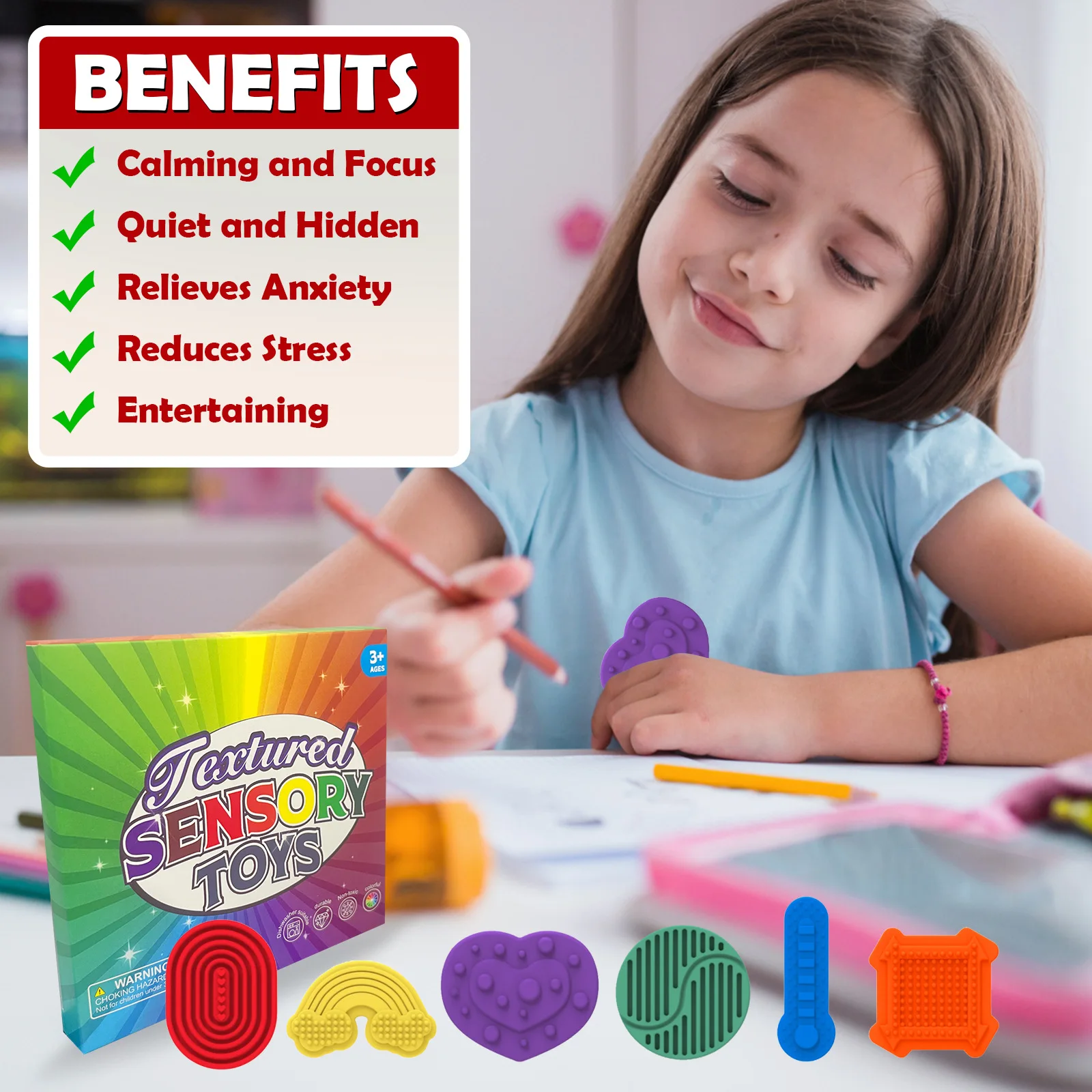 Moda creativa Bestseller Nueva moda creativa Piedra sensorial Tendencia Descompresión Textura de silicona suave Piedra sensorial