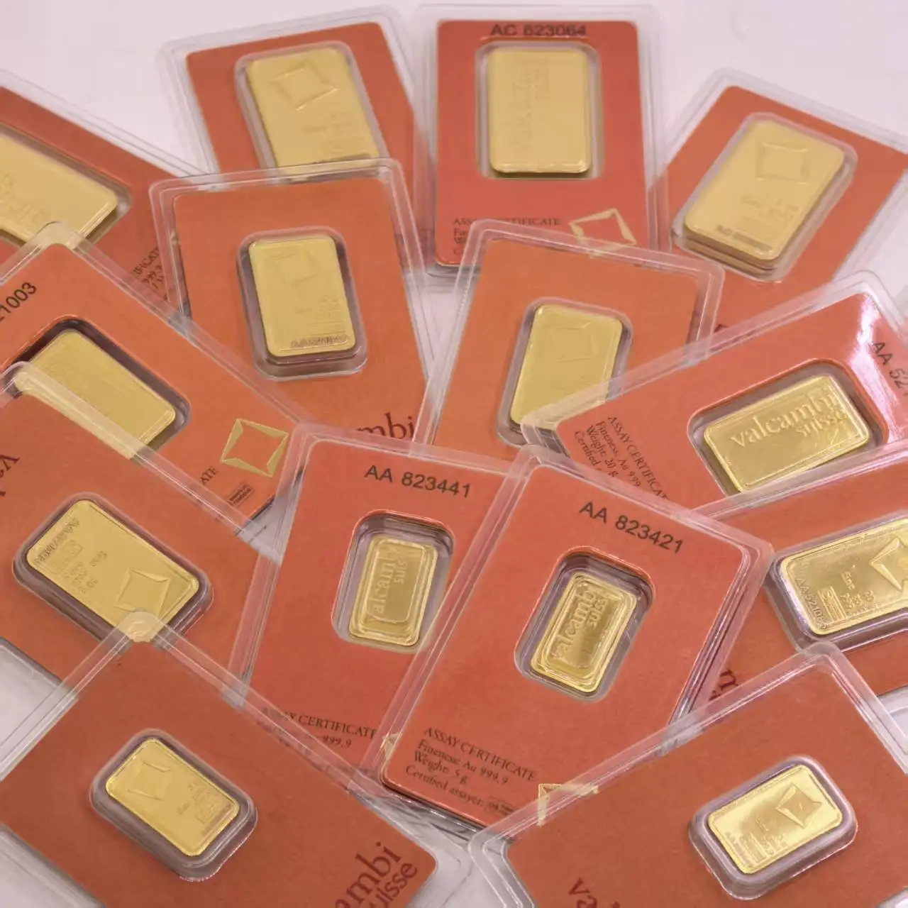 Suisse Lady Fortuna 24k Gold Plated Souvenir Bar Independent Serial Number Gold Bars-2.5G/5G/10G/20G/50G/100G/15.5G/31G Replica