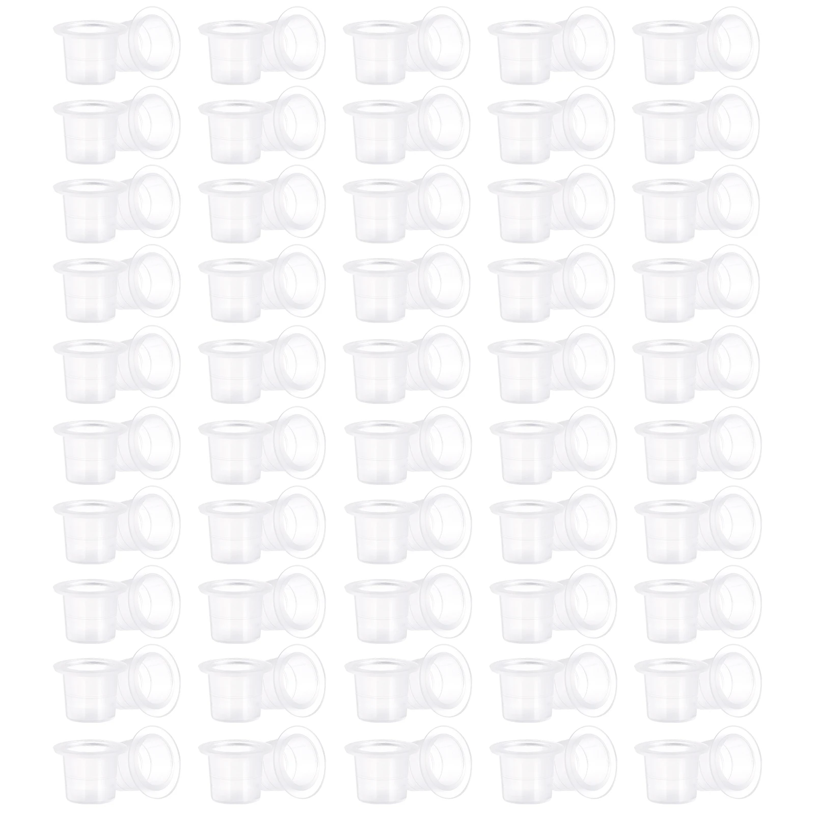 

100pcs Tattoos Pigment Cups Ink Containers Makeup Supplies Caps Wide Edges Leak Proof Durable Plastic Perfect for